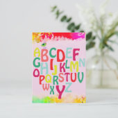 アルファベット ポストカード (スタンド正面)