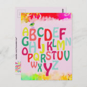 アルファベット ポストカード (正面/裏面)