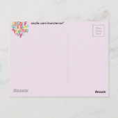 アルファベット ポストカード (裏面)