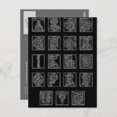 アルファベット ポストカード (正面/裏面)