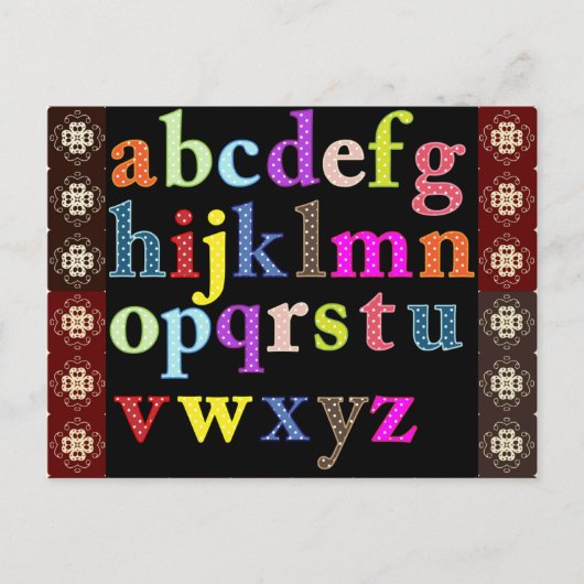 アルファベット ポストカード (正面)