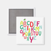 アルファベット マグネット (正面/裏面)