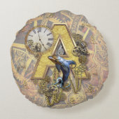 アルファベット・モノグラム大文字A ラウンドクッション (裏面)