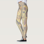 アルファベット・モノグラム大文字A レギンス (左)