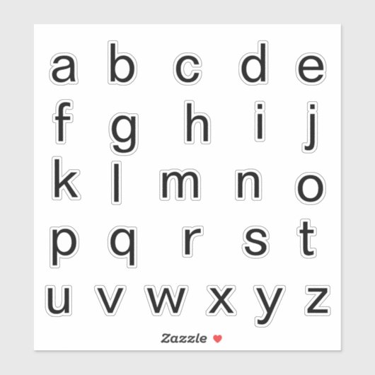 アルファベット モノグラム レターイニシャル シール (シート)