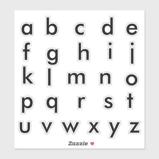 アルファベット モノグラム レター 初期 シール (シート)