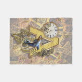 アルファベット、モノグラムA フリースブランケット (正面(横))