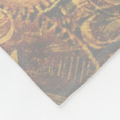 アルファベット、モノグラムA フリースブランケット (角)