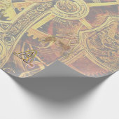 アルファベット、モノグラムA ラッピングペーパー (角)