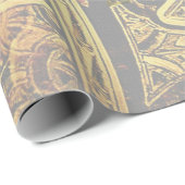 アルファベット、モノグラムA ラッピングペーパー (ロールコーナー)