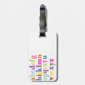 アルファベット ラゲッジタグ (裏面縦)