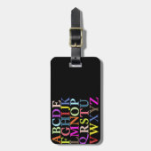 アルファベット ラゲッジタグ (正面縦)