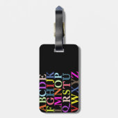 アルファベット ラゲッジタグ (裏面縦)