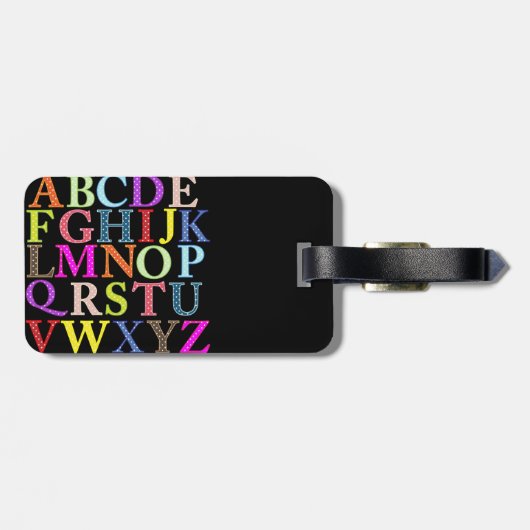 アルファベット ラゲッジタグ (裏面横)