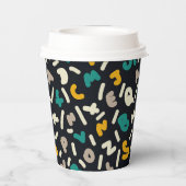 アルファベット ランダム レター アート 紙コップ (裏面)