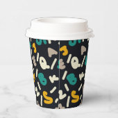 アルファベット ランダム レター アート 紙コップ (右)