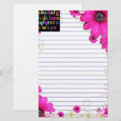アルファベット 便箋 (正面/裏面)