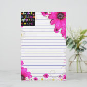 アルファベット 便箋 (スタンド正面)