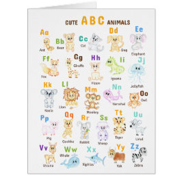 アルファベット 動物 ABC かわいい動物 