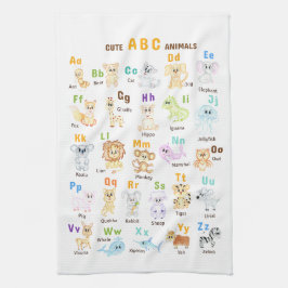 アルファベット 動物 ABC かわいい動物 キッチンタオル