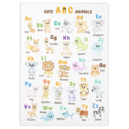 アルファベット 動物 ABC かわいい動物 クリップボード