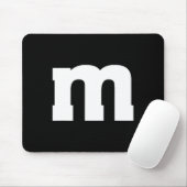 アルファベット 大文字 M マウスパッド (マウス)