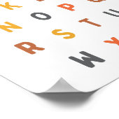 アルファベット.手紙。ポスターとプリント ポスター (角)