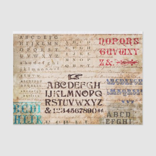 アルファベット 薄葉紙 (正面)