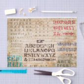 アルファベット 薄葉紙 (クラフト)