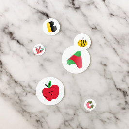 アルファベット ABC テーブル コンフェッティ