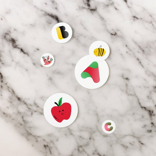 アルファベット ABC テーブル コンフェッティ