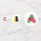 アルファベット ABC テーブル コンフェッティ (正面)