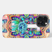 アルファベット I マンダラ iPhoneケース (裏面横)
