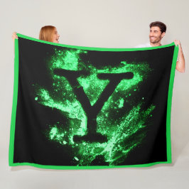 アルファベット(Y) フリースブランケット