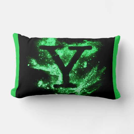 アルファベット(Y) ランバークッション (正面)