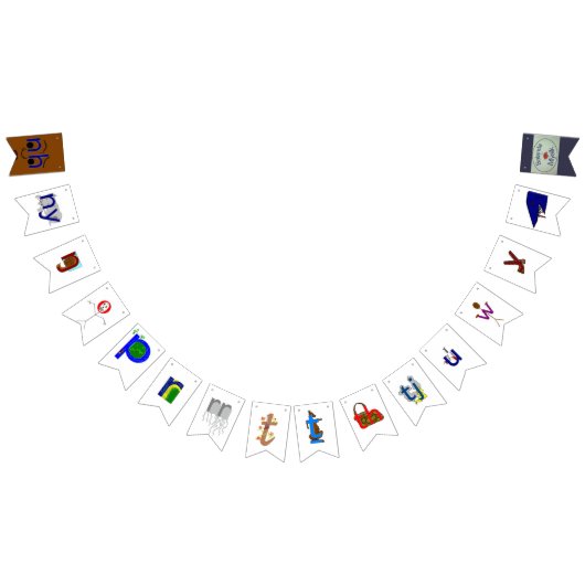 アルファベット(Yolŋu Matha-Djambarrpuyŋu) Nh- 「(部2/2) バンティングフラッグ (全)