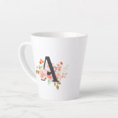 アルファベットA カフェラテマグ (左アングル)