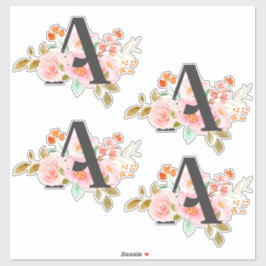 アルファベットA シール