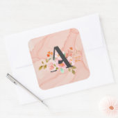 アルファベットA スクエアシール (封筒)