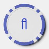 アルファベットA ポーカーチップ (裏面)