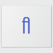 アルファベットA ラッピングペーパー (フラット)