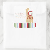 アルファベットABCスープ（キリン）スクエアお願いステッカー スクエアシール (バッグ)