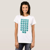 アルファベットABC先生 Tシャツ (正面フル)