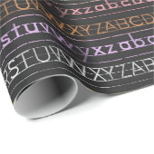 アルファベットABC教育学生または先生 ラッピングペーパー (ロールコーナー)