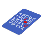 アルファベットABC 私はあなたが好き マグネット (左側)