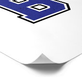 アルファベットB （青） ポスター (角)