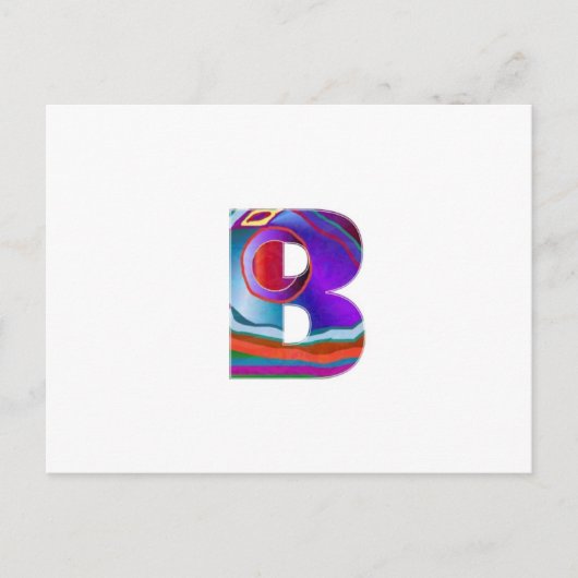 アルファベットBBB ポストカード (正面)