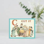 アルファベットCはカットItレシピカード ポストカード (スタンド正面)
