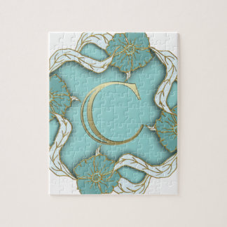 アルファベットcモノグラム ジグソーパズル