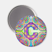 アルファベットC マグネット (正面/裏面)